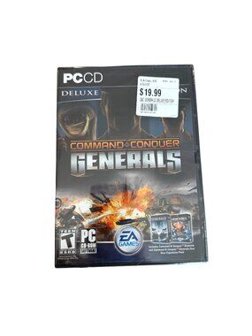 Command & Conquer Generals Deluxe Edition PC CD-ROM New Sealed Zero Hour Expansi